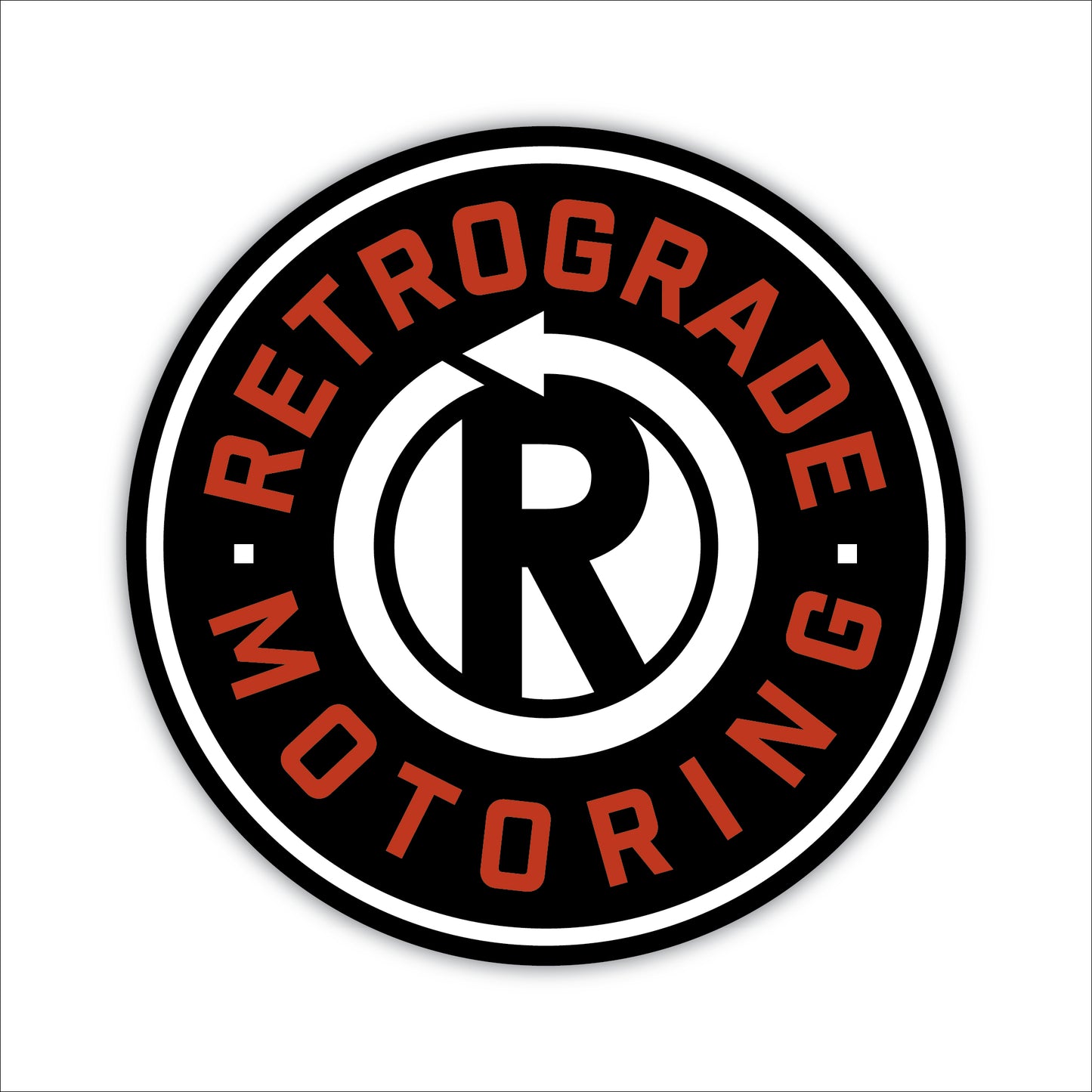 Rounder Sticker - Red