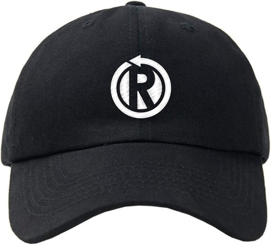 Logo Premium Dad Hat - White on Black