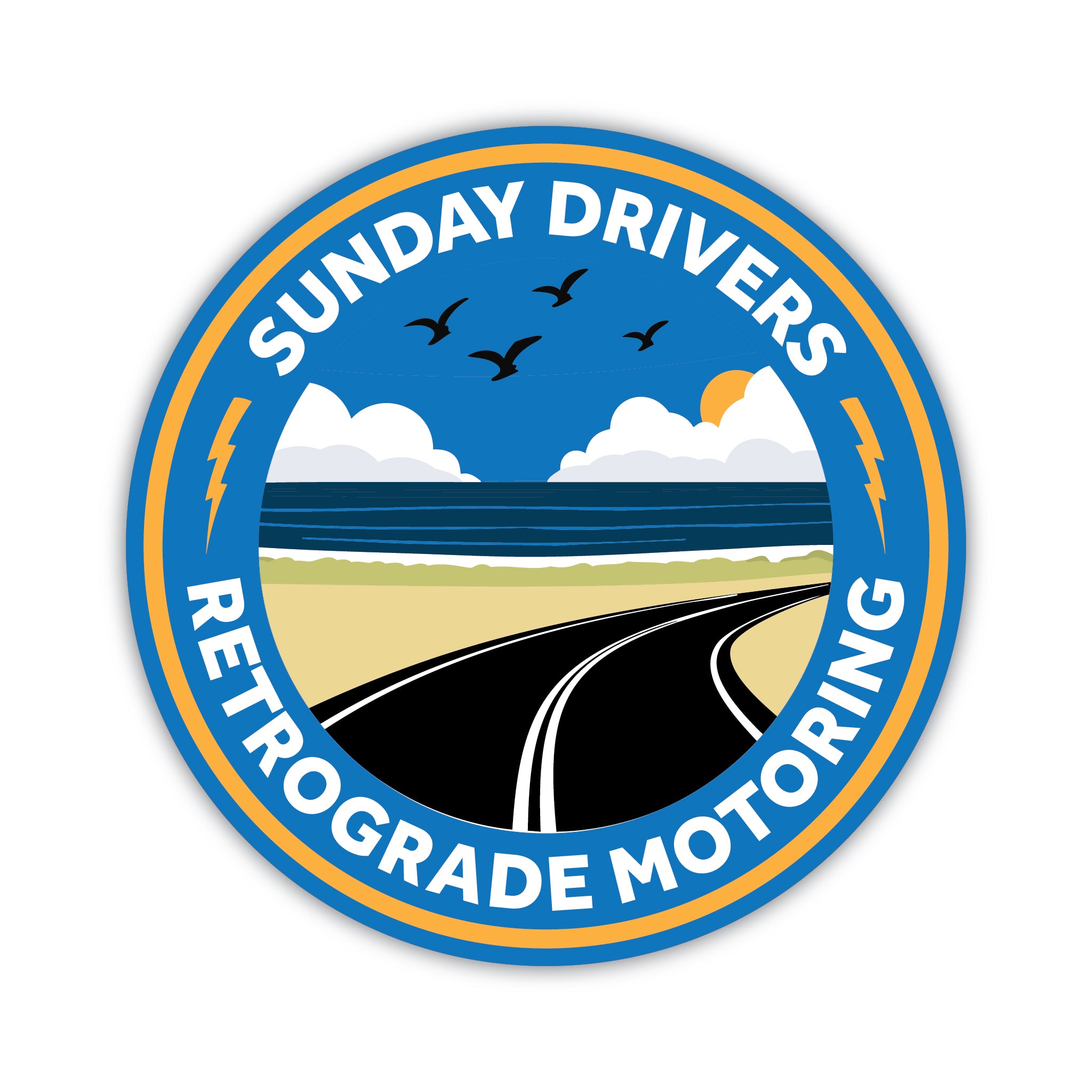 Sunday Driver Sunday Drivers - Coastal - Sticker – RetroGrade Motoring